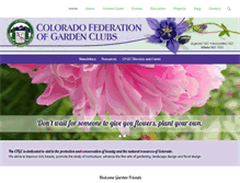 Tablet Screenshot of coloradogardenclubs.org